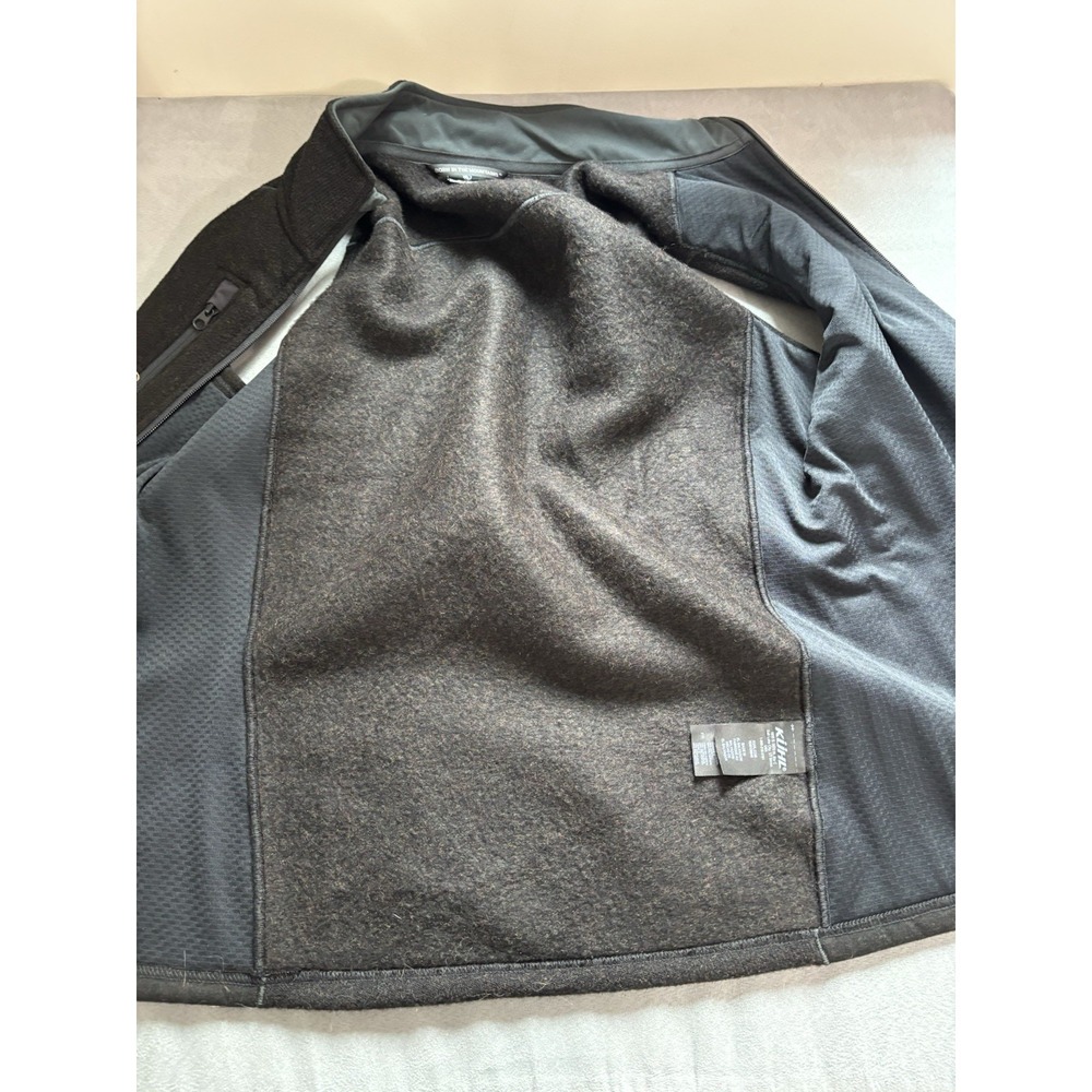 Kuhl Mens Interceptr Vest Sz M Black Fleece Full Zip Outdoor Hiking Gorp Layer - Picture 5 of 9